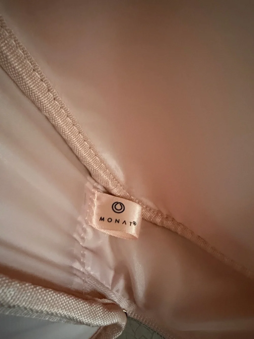 Blush Pink Cosmetic Case with Top Handle